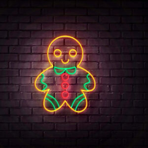 Gingerbread Man NEON LED Sign