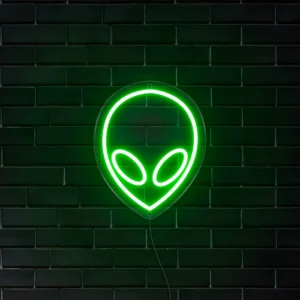 Mini Alien Head LED neon sign