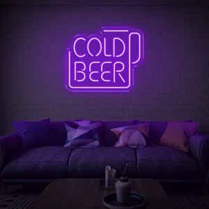 Cold Beer LED Neon Sign