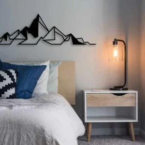 Geo Mountain Metal Wall Art