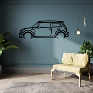 Mini Cooper Metal Wall Art